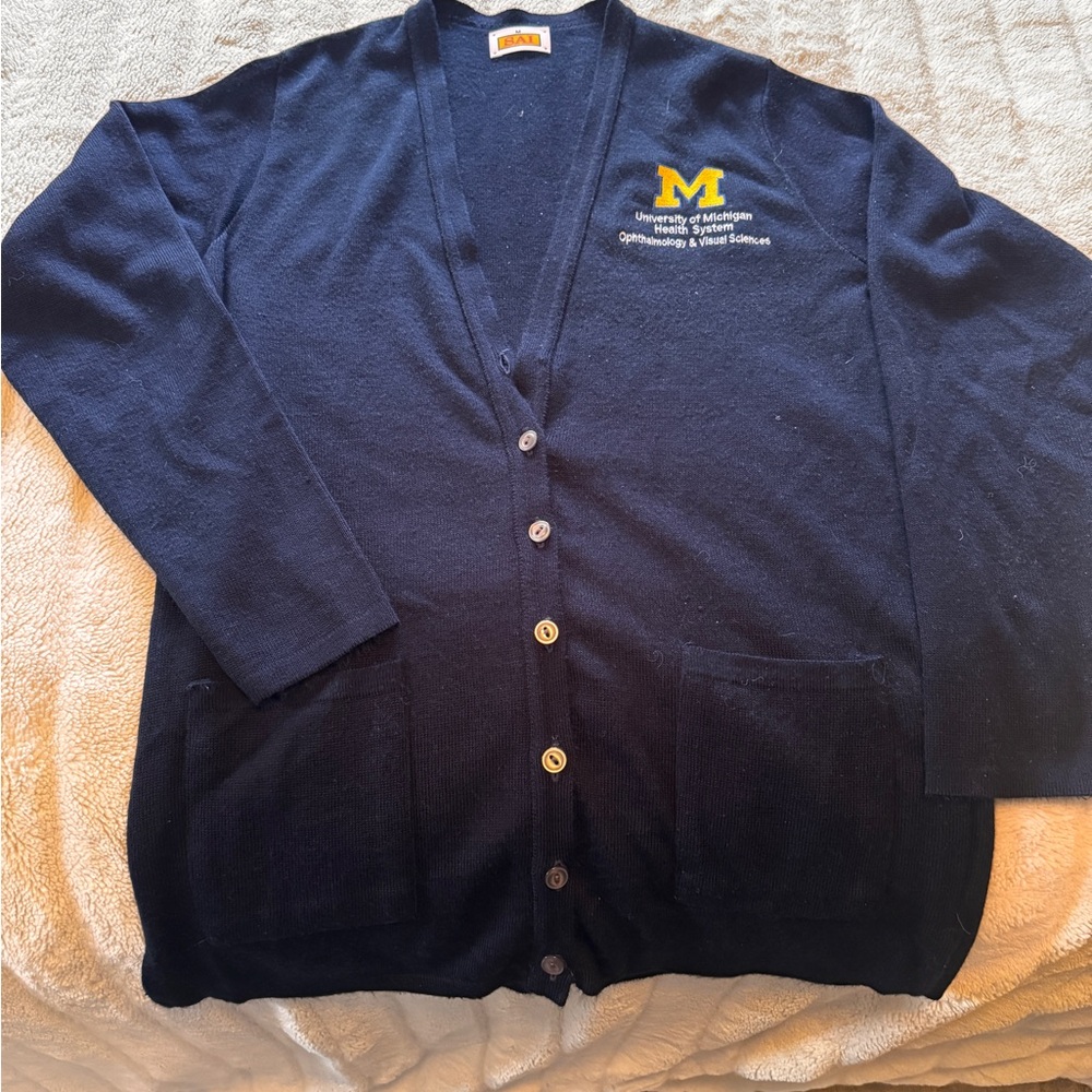University of Michigan Health Systems Cardigan Sweater